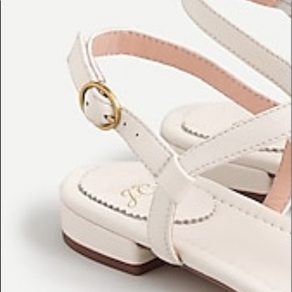 🎉J.Crew🎉Abbie ankle strap thong leather sandals - Picture 2 of 3